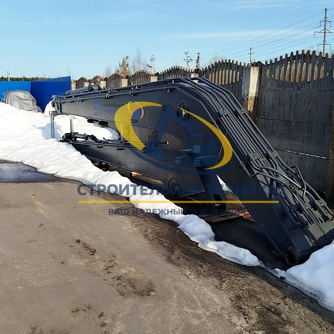 ST31176 — Комплект УРО EC220: Стрела 9м, рукоять 7м+тормозной клапан, гидроцилиндр рукояти и ковша ...