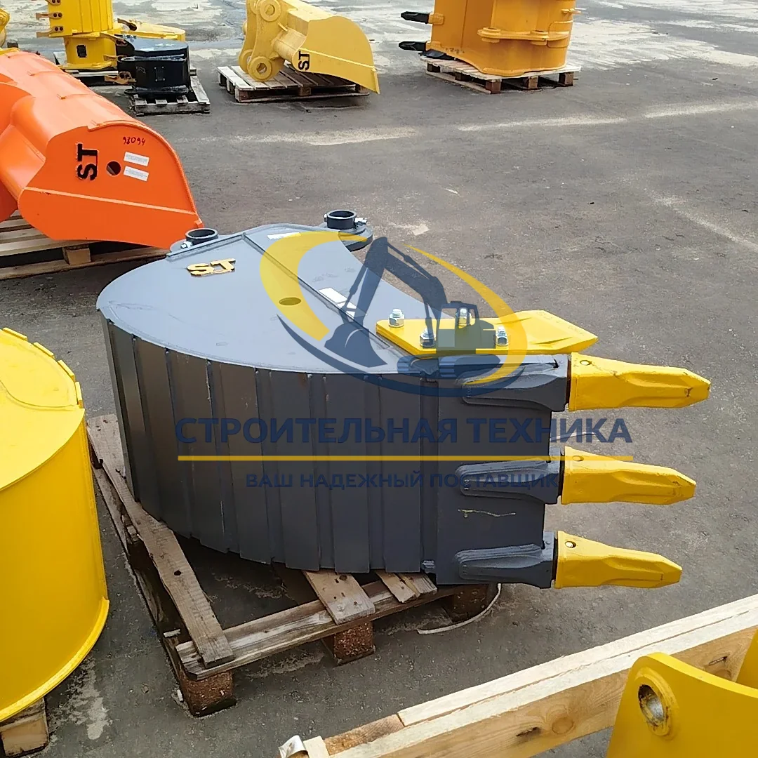 ST31001 — Ковш траншейный для Volvo EC210 (0,4м3) ширина 600мм,коронки скальные J350 (3шт) (ST1)